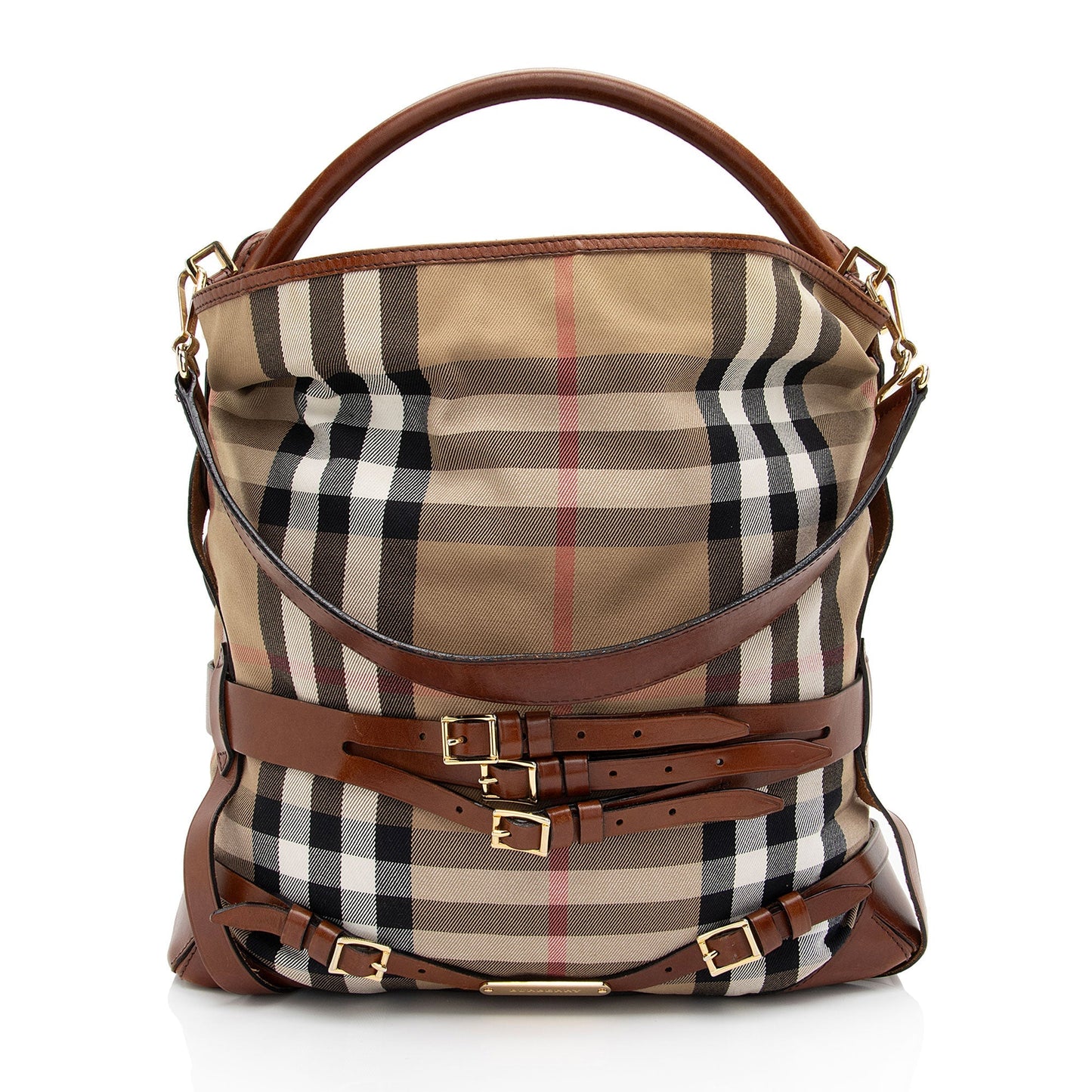 Burberry House Check Bridle Gosford Large Hobo
