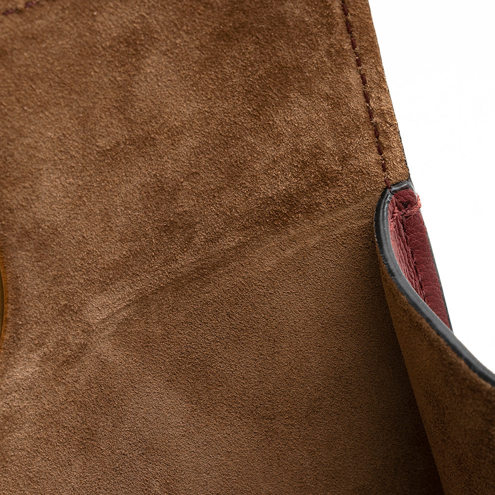 Burberry Leather Crest Grommet Detail Tote