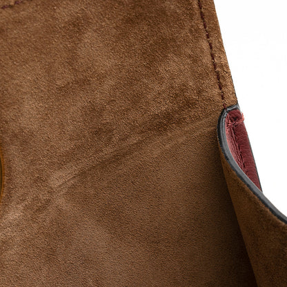 Burberry Leather Crest Grommet Detail Tote