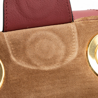 Burberry Leather Crest Grommet Detail Tote