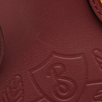 Burberry Leather Crest Grommet Detail Tote