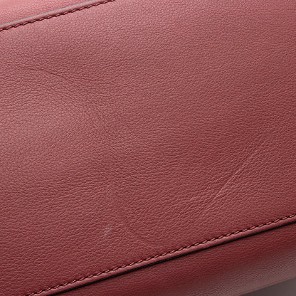 Burberry Leather Crest Grommet Detail Tote