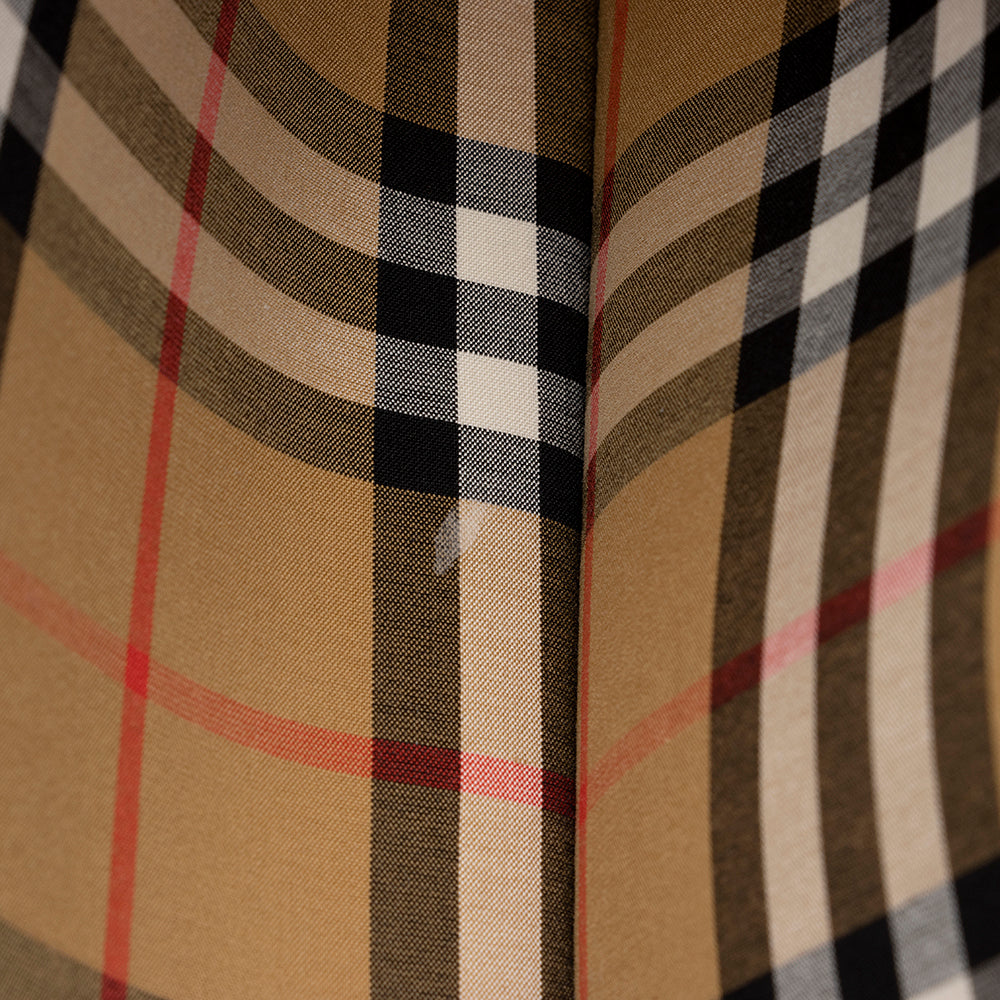 Burberry Leather Crest Grommet Detail Tote