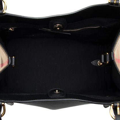 Burberry Leather House Check Derby Canterbury Small Tote