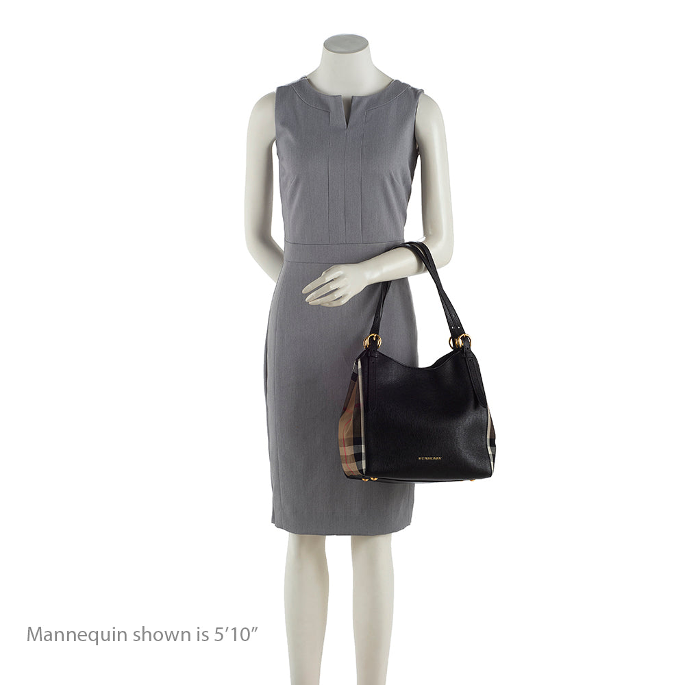 Burberry Leather House Check Derby Canterbury Small Tote