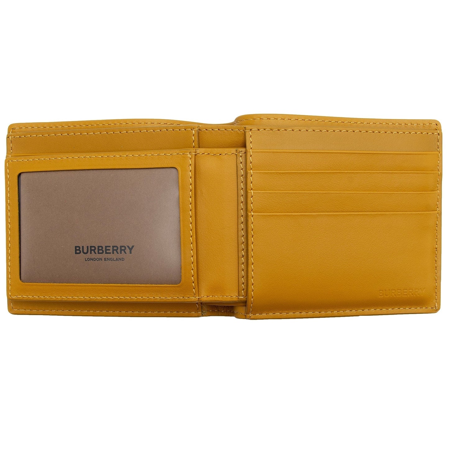 Burberry Leather Logo Bi-Fold Wallet (SHF-jCmrlm)