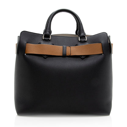 Burberry Leather Marais Medium Belted Tote