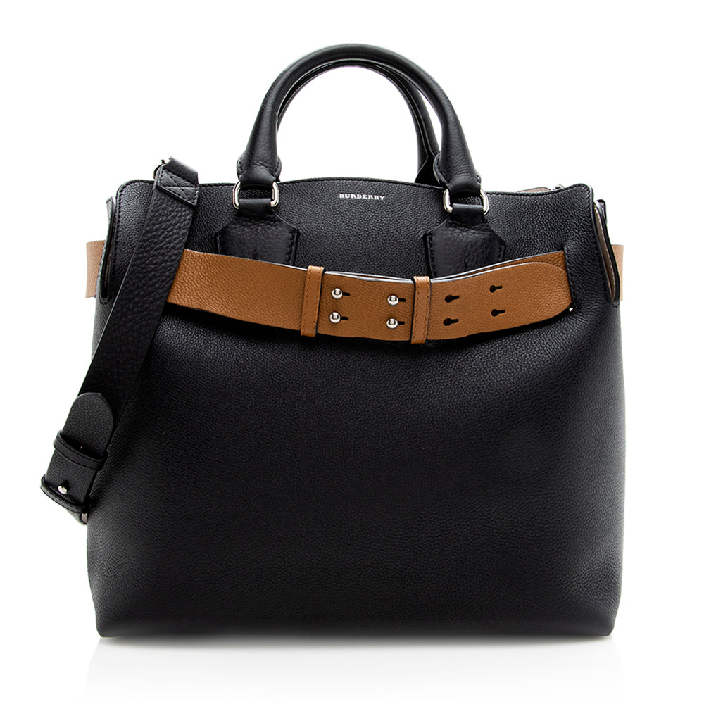 Burberry Leather Marais Medium Belted Tote