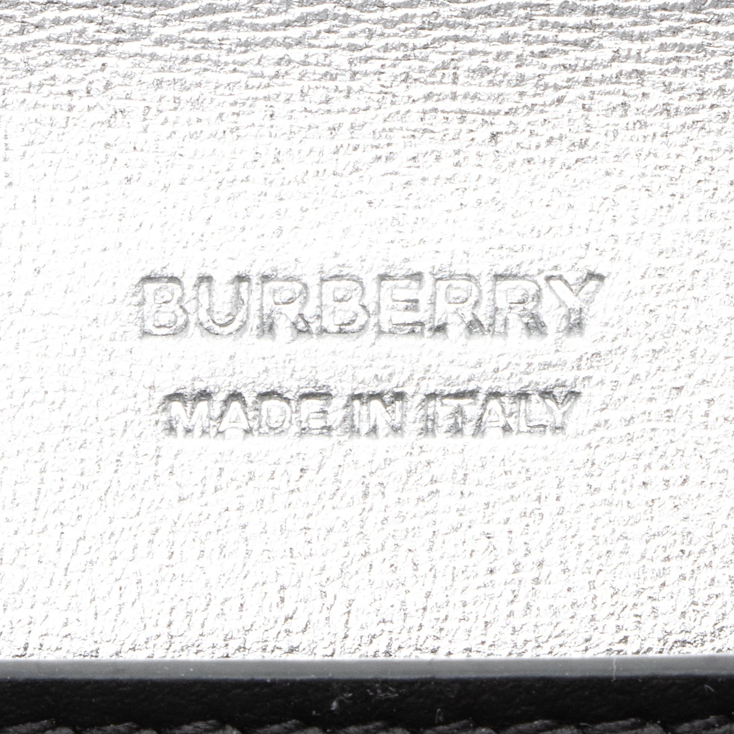 Burberry Metallic Quilted Lambskin TB Lola Wallet on Chain