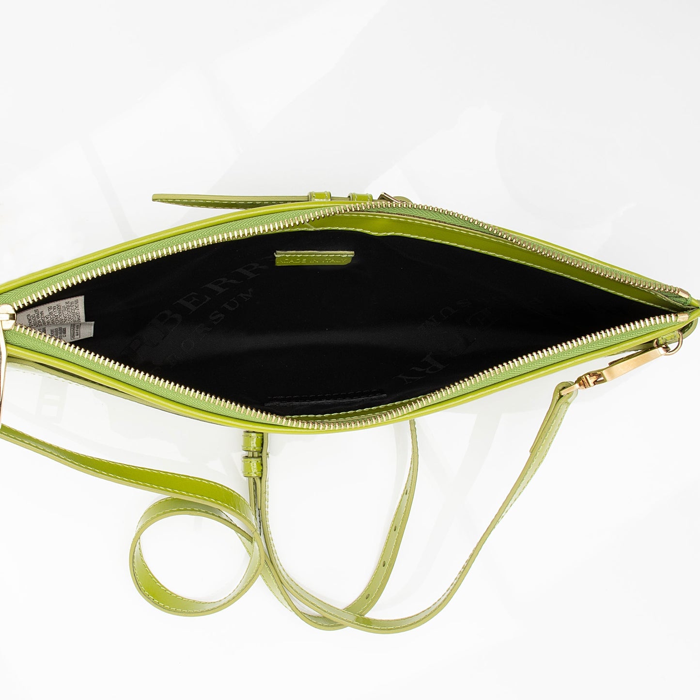 Burberry Patent Leather Parmoor Prorsum Clutch