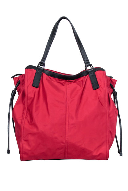Burberry - Red Nylon Tote Bag