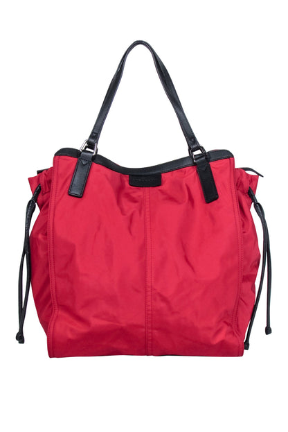 Burberry - Red Nylon Tote Bag