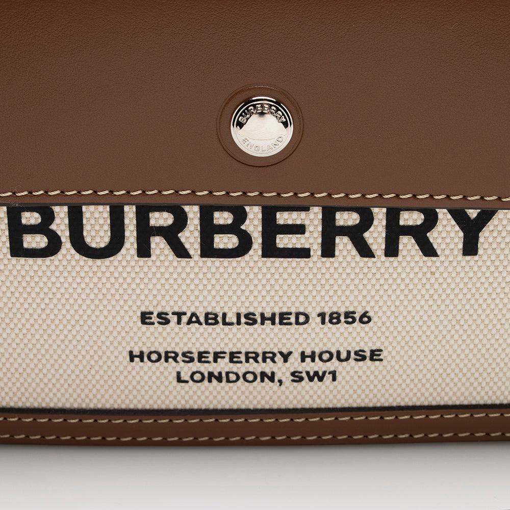 Burberry Smooth Calfskin Horseferry Print Title Mini Shoulder Bag