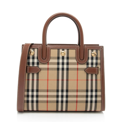 Burberry Vintage Check Title Mini Tote