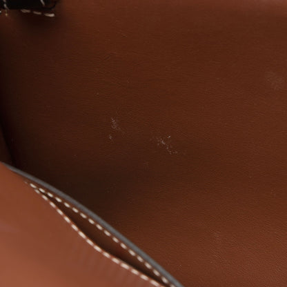 Burberry Vintage Check Smooth Calfskin Title Small Tote