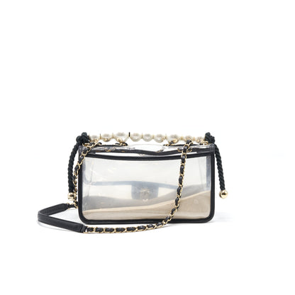 Chanel Transparent "Sand By The Sea" Pearl Flap Bag