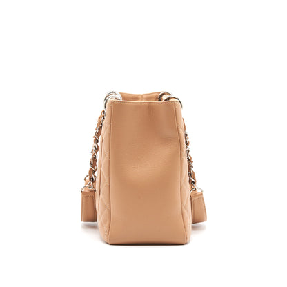 Chanel Grand Shopping Tote Dark Beige SHW