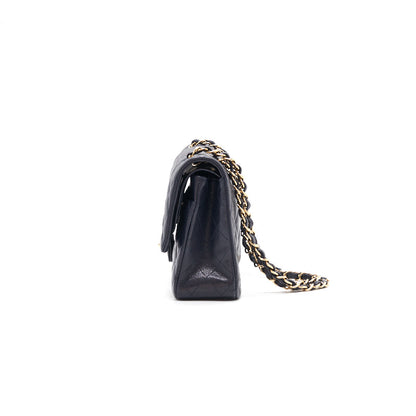 Chanel medium 25cm Classiccal double flap cavier Navy LGHW year 2020