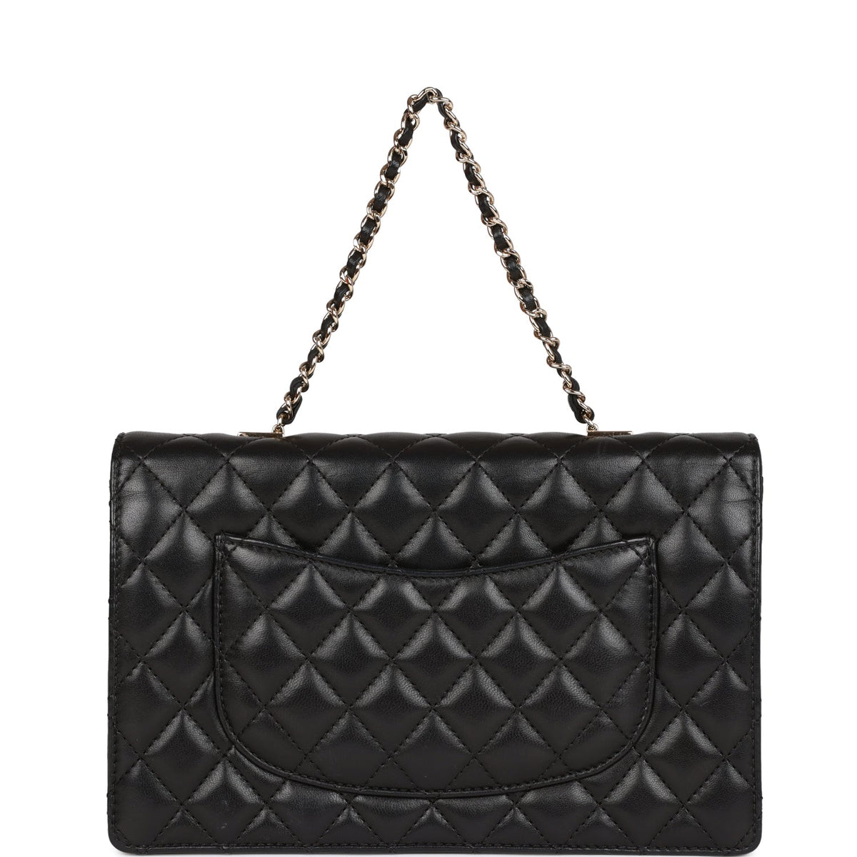 Chanel Fantasy Pearls Large Evening Flap Bag Black Lambskin Light Gold Hardware