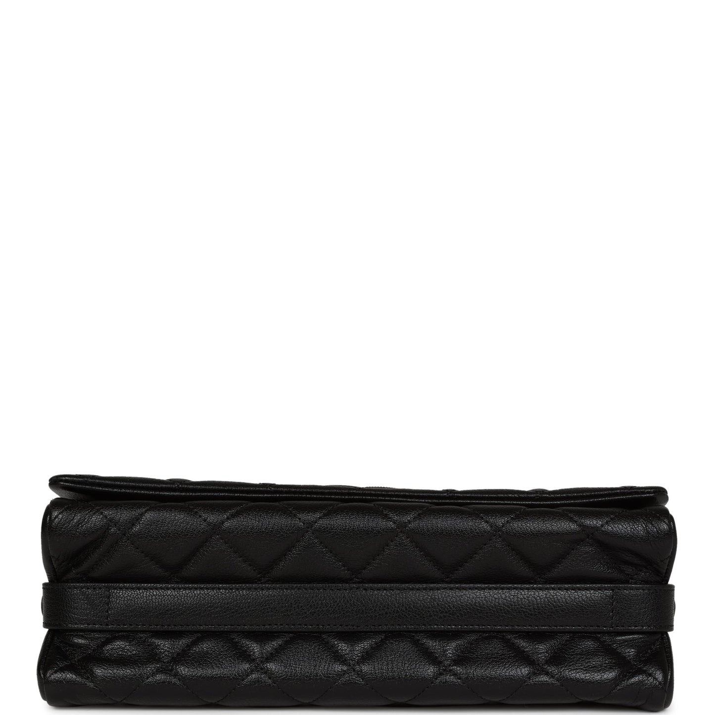 Chanel City Rock Medium Flap Black Goatskin Ruthenium Hardware