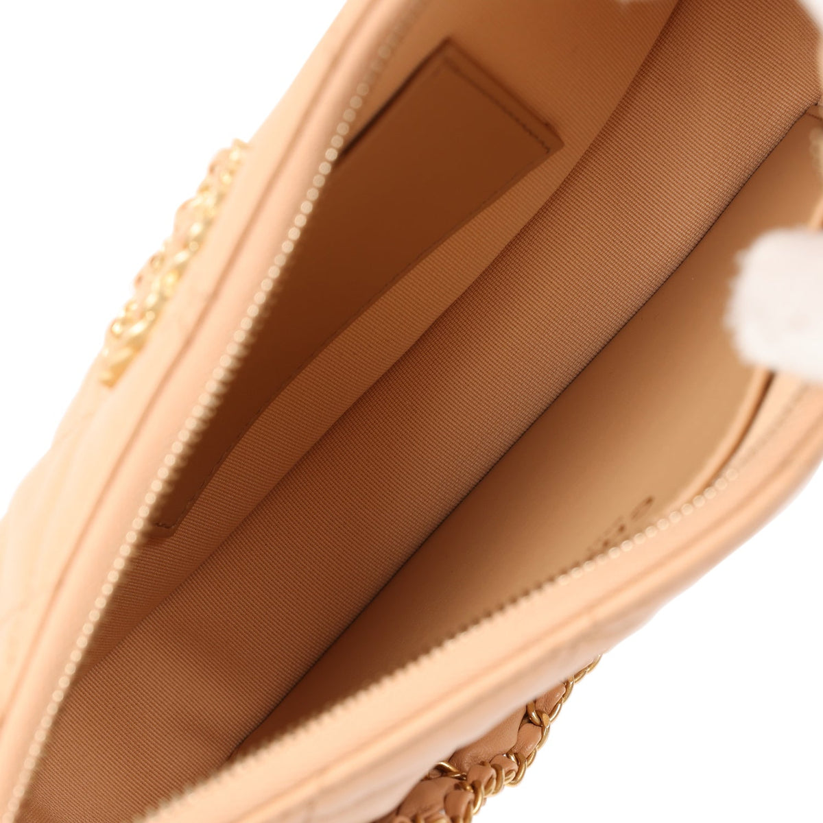 Chanel 19 Hobo Bag Beige Aged Calfskin Brushed Gold Hardware