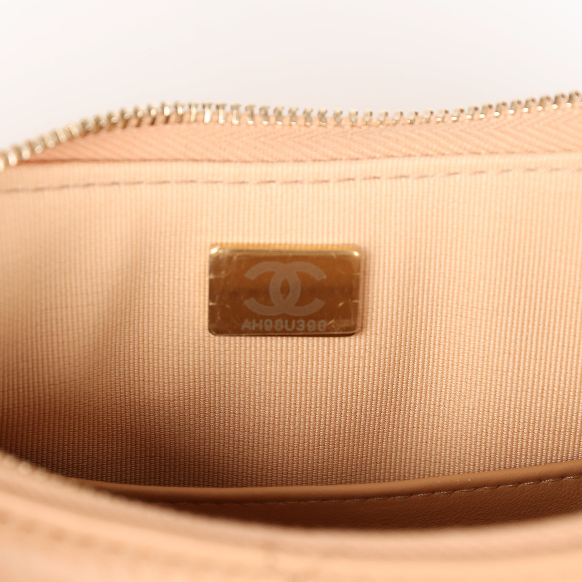 Chanel 19 Hobo Bag Beige Aged Calfskin Brushed Gold Hardware