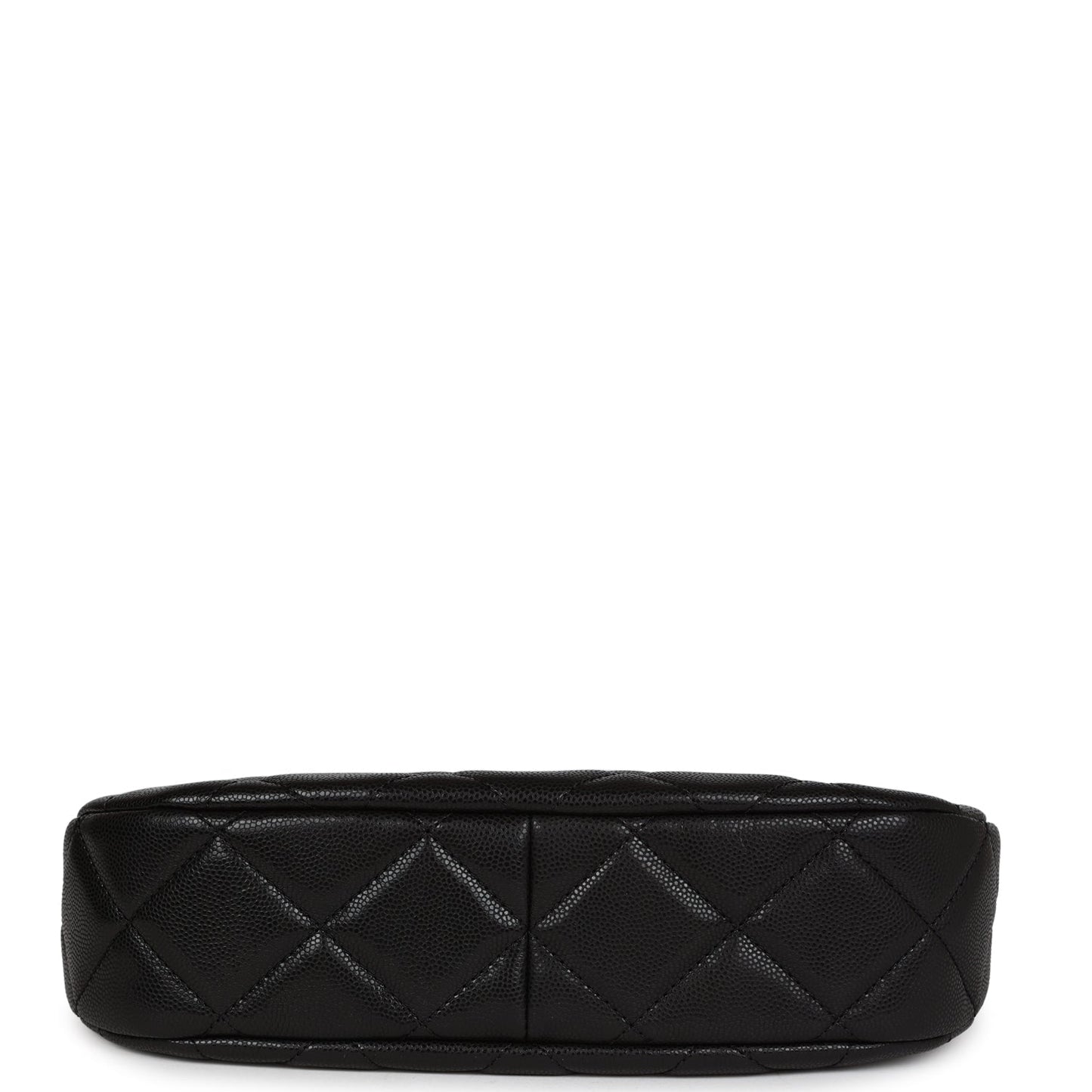Chanel Hobo Bag Black Shiny Caviar Brushed Gold Hardware