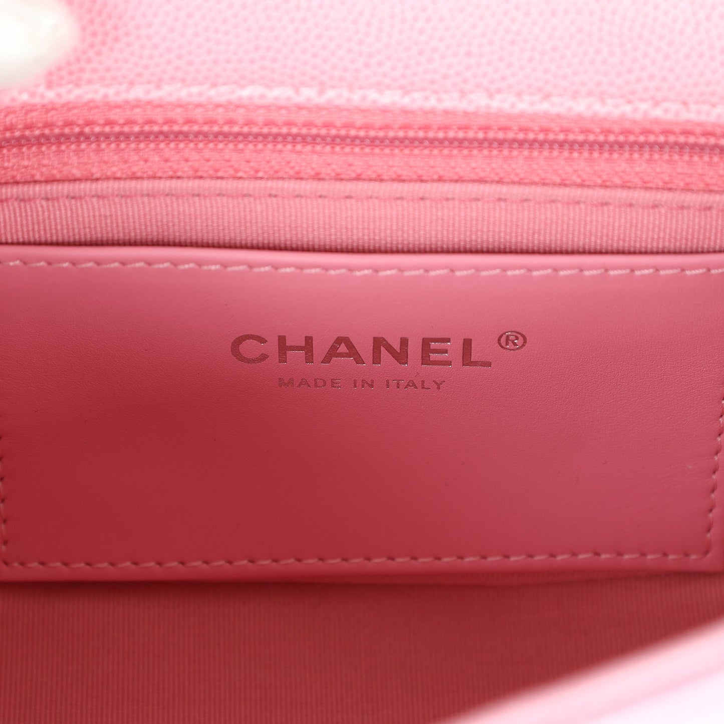 Chanel Mini Flap Bag Pink Ombre Caviar Lacquered Metal Hardware