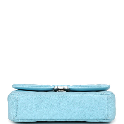 Chanel Mini Flap Bag Blue Ombre Caviar Lacquered Metal Hardware