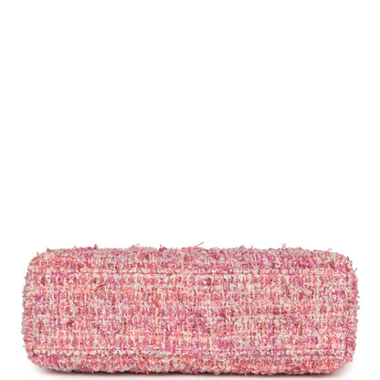Chanel Small Kelly Shopper Pink Tweed Brushed Gold Hardware