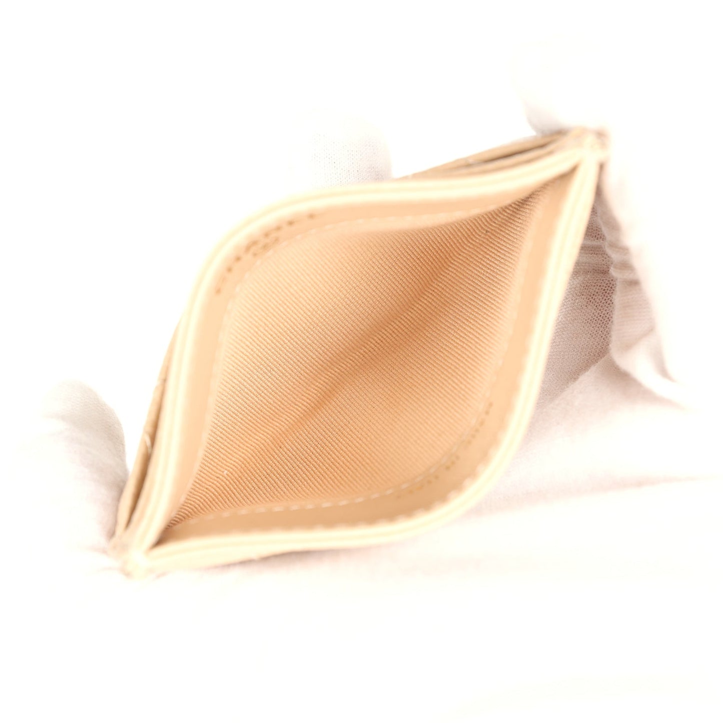 Chanel Classic Card Holder Beige Caviar Gold Hardware