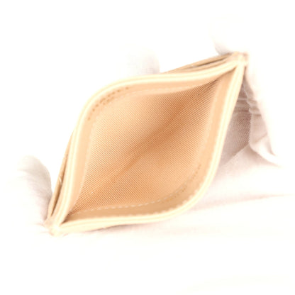 Chanel Classic Card Holder Beige Caviar Gold Hardware