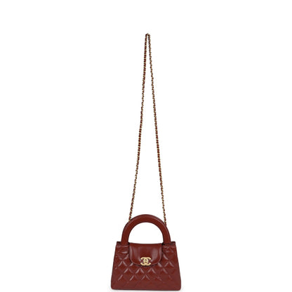 Chanel Small Kelly Brown Shiny Aged Calfskin Brushed Gold Hardware