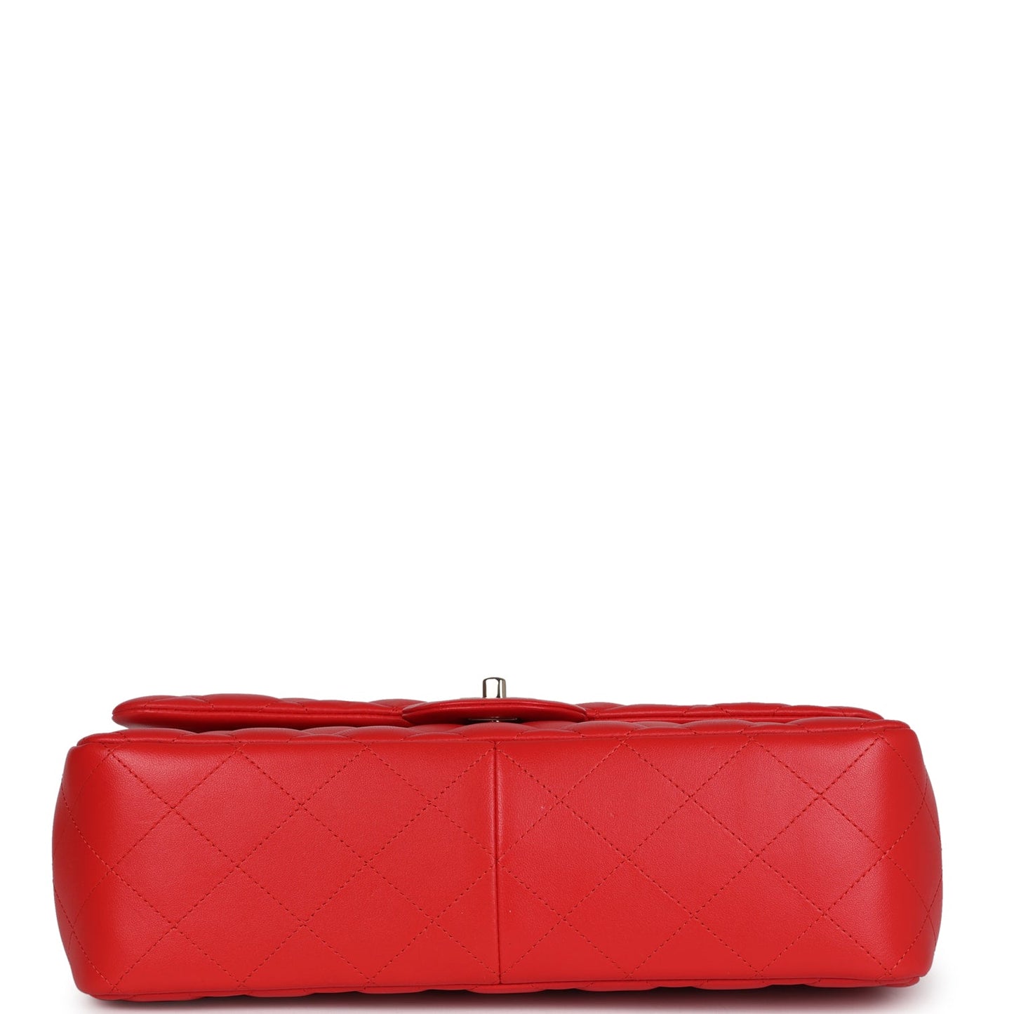 Chanel Jumbo Classic Double Flap Bag Red Lambskin Light Gold Hardware