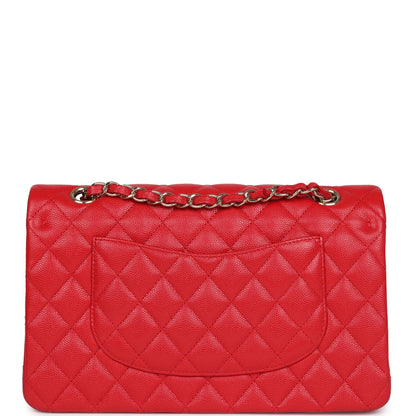 Chanel Medium Classic Double Flap Red Caviar Light Gold Hardware