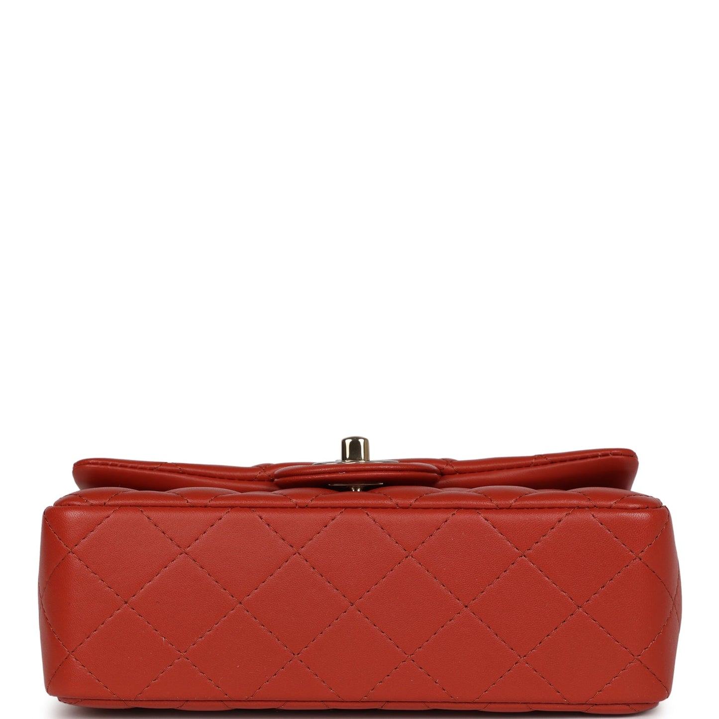 Chanel Mini Classic Rectangular Flap Maroon Lambskin Gold Hardware