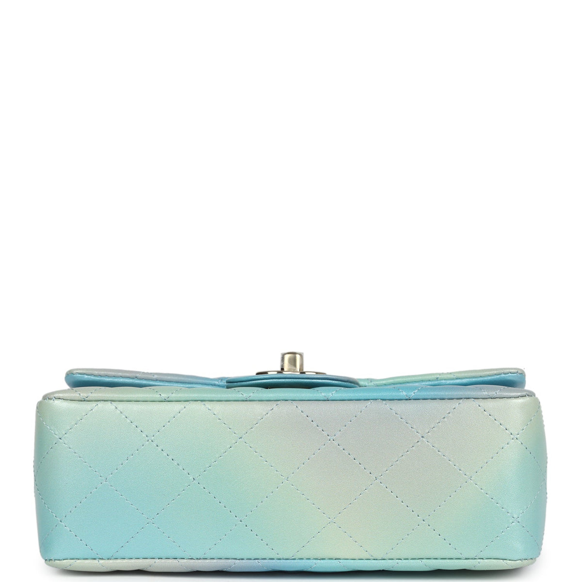 Chanel Mini Rectangular Flap Bag Iridescent Ombre Lambskin Light Gold Hardware