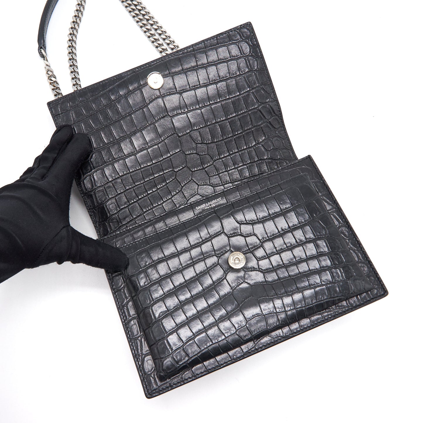 Saint Laurent Sunset Bag Black SHW