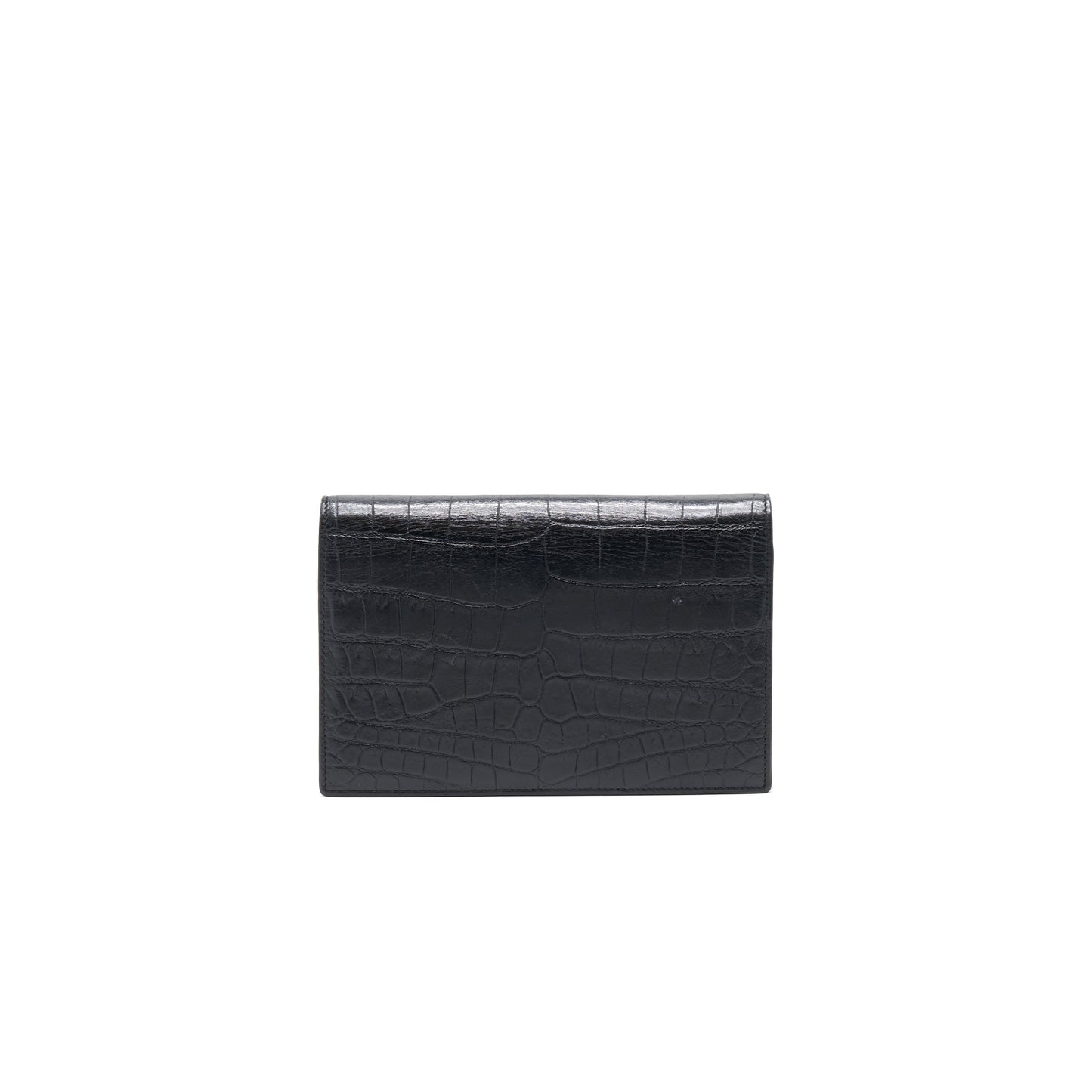 Saint Laurent So Black Envelope Wallet on Chain