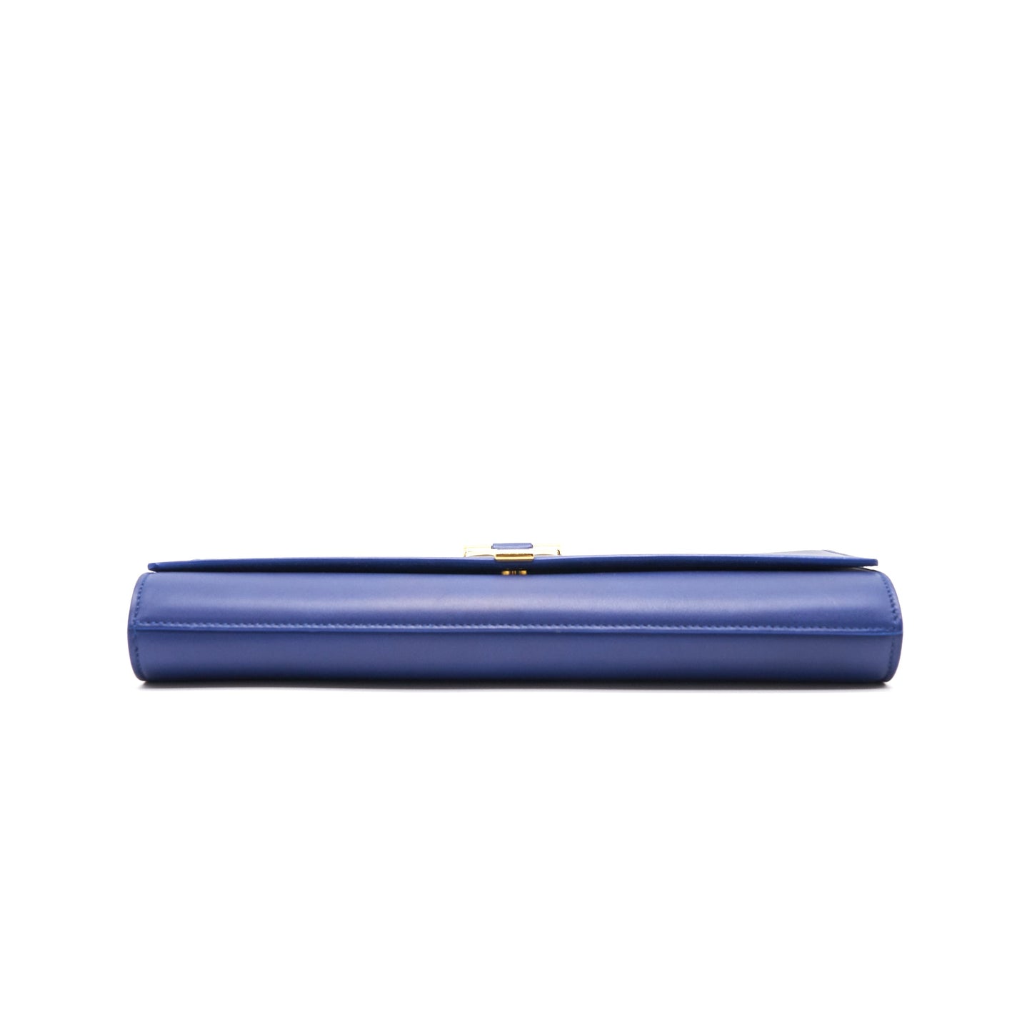 Saint Laurent YSL Clutch Y Dark Blue GHW