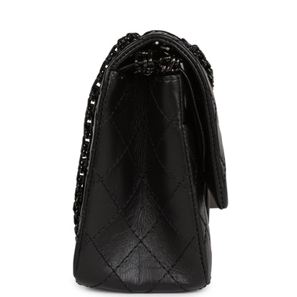 Chanel Small Reissue 226 2.55 SO Black Aged Calfskin Black Hardware