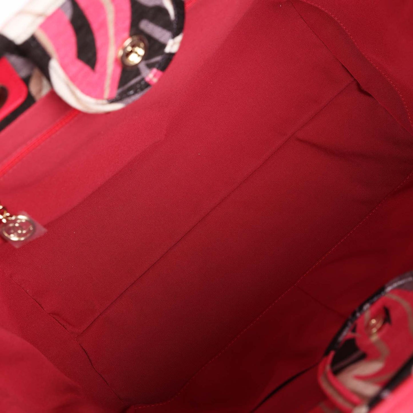 Chanel Small Deauville Shopping Tote Grey and Pink Tropical Floral Velvet Light Gold Hardware