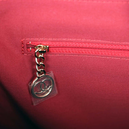 Chanel Small Deauville Shopping Tote Grey and Pink Tropical Floral Velvet Light Gold Hardware