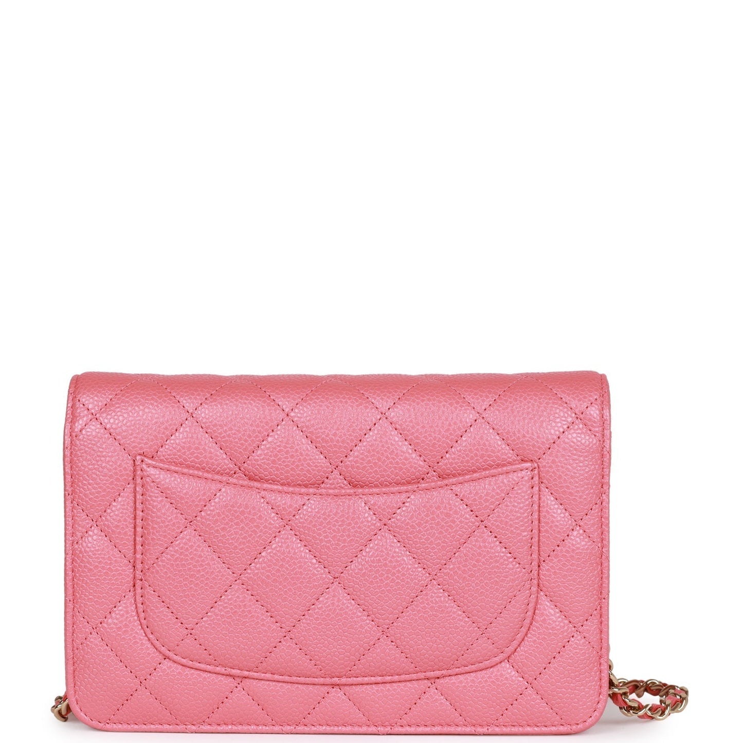 Chanel Wallet on Chain WOC Pink Caviar Light Gold Hardware