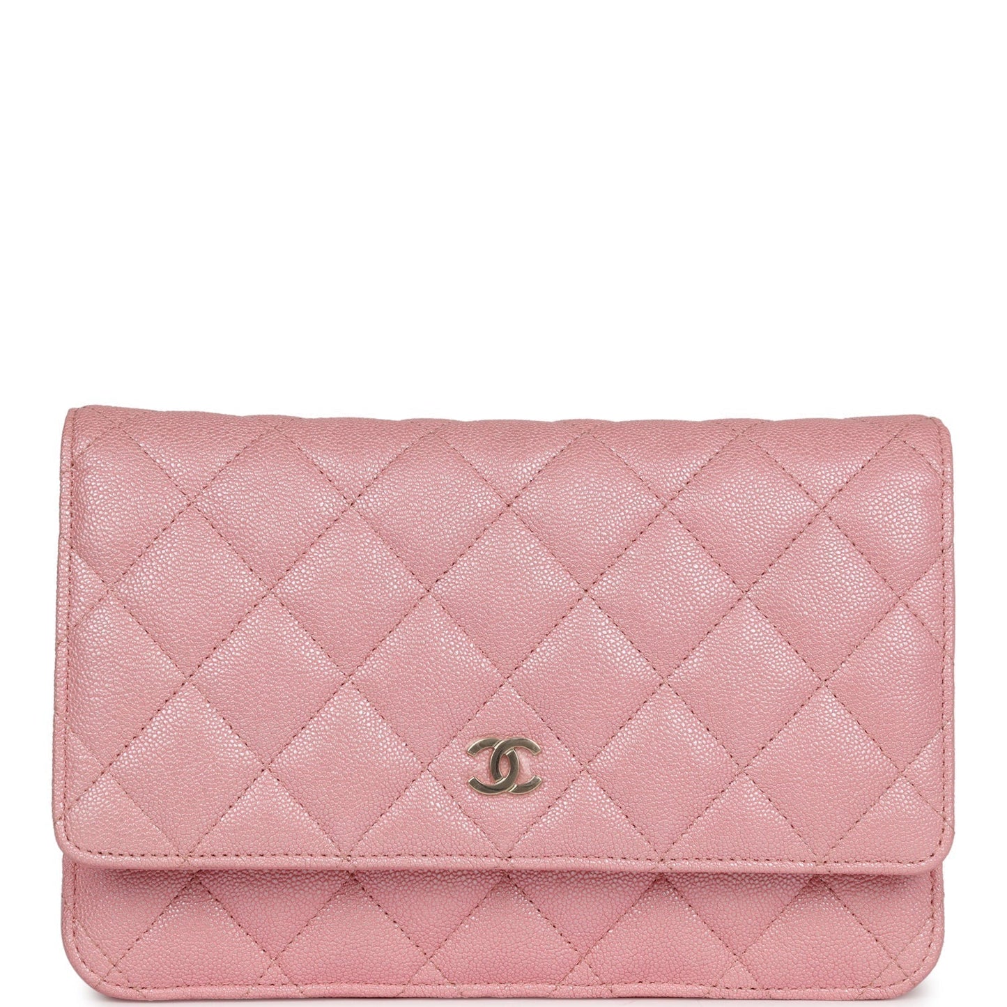 Chanel Wallet On Chain WOC Pink Iridescent Caviar Gold Hardware