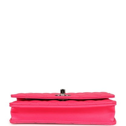 Chanel Wallet on Chain WOC Hot Pink Lambskin Ombre Mixed Metal Hardware