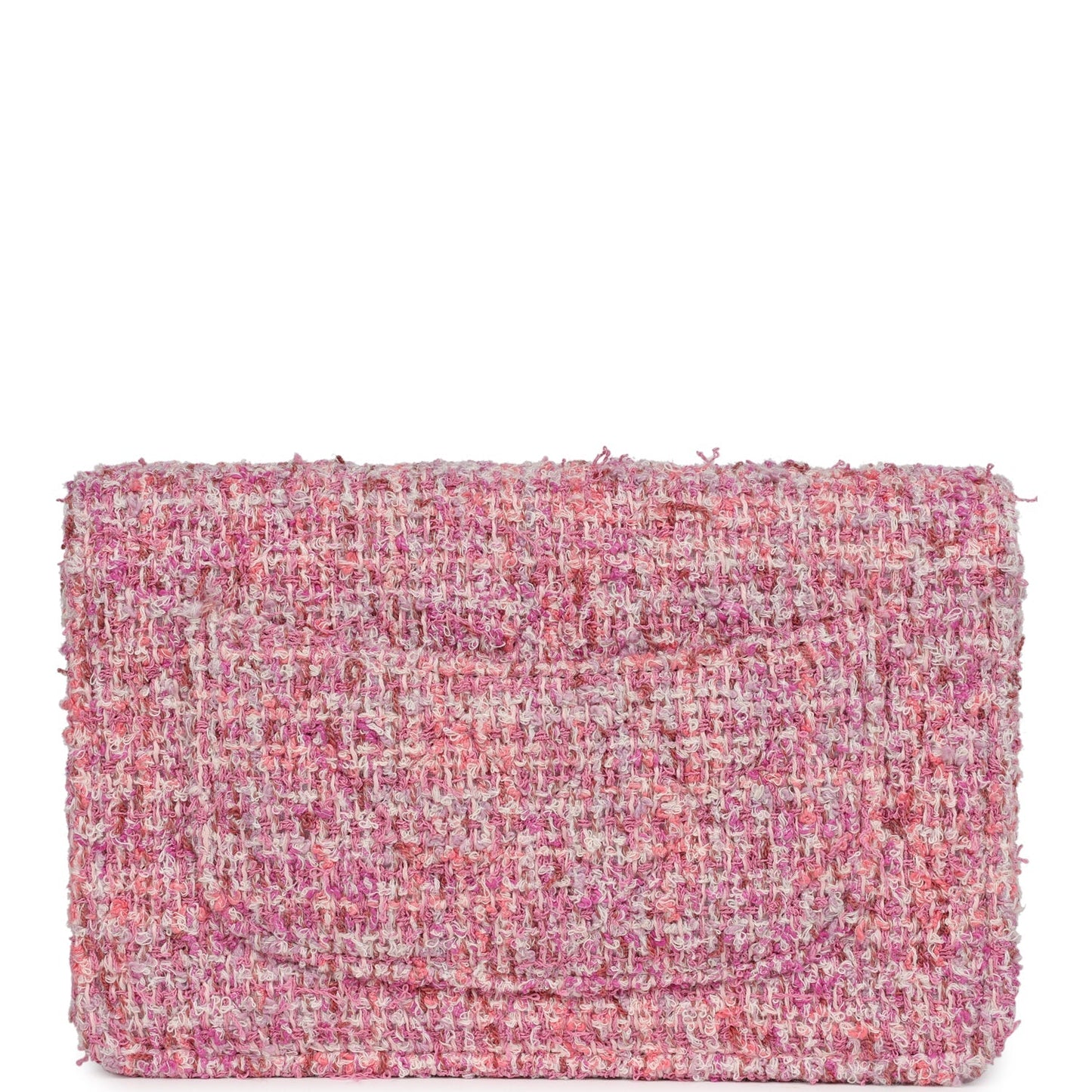 Chanel Wallet On Chain WOC Pink Multicolored Tweed Gold Hardware