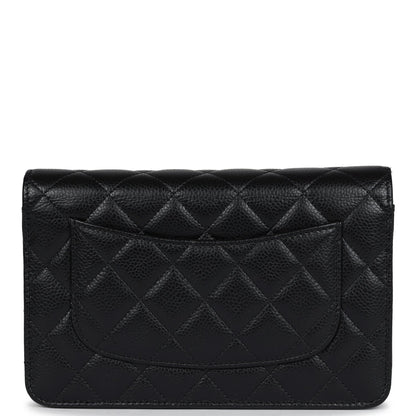 Chanel Wallet On Chain WOC Black Caviar Gold Hardware