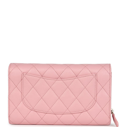 Chanel Wallet On Chain WOC Pink Caviar Light Gold Hardware