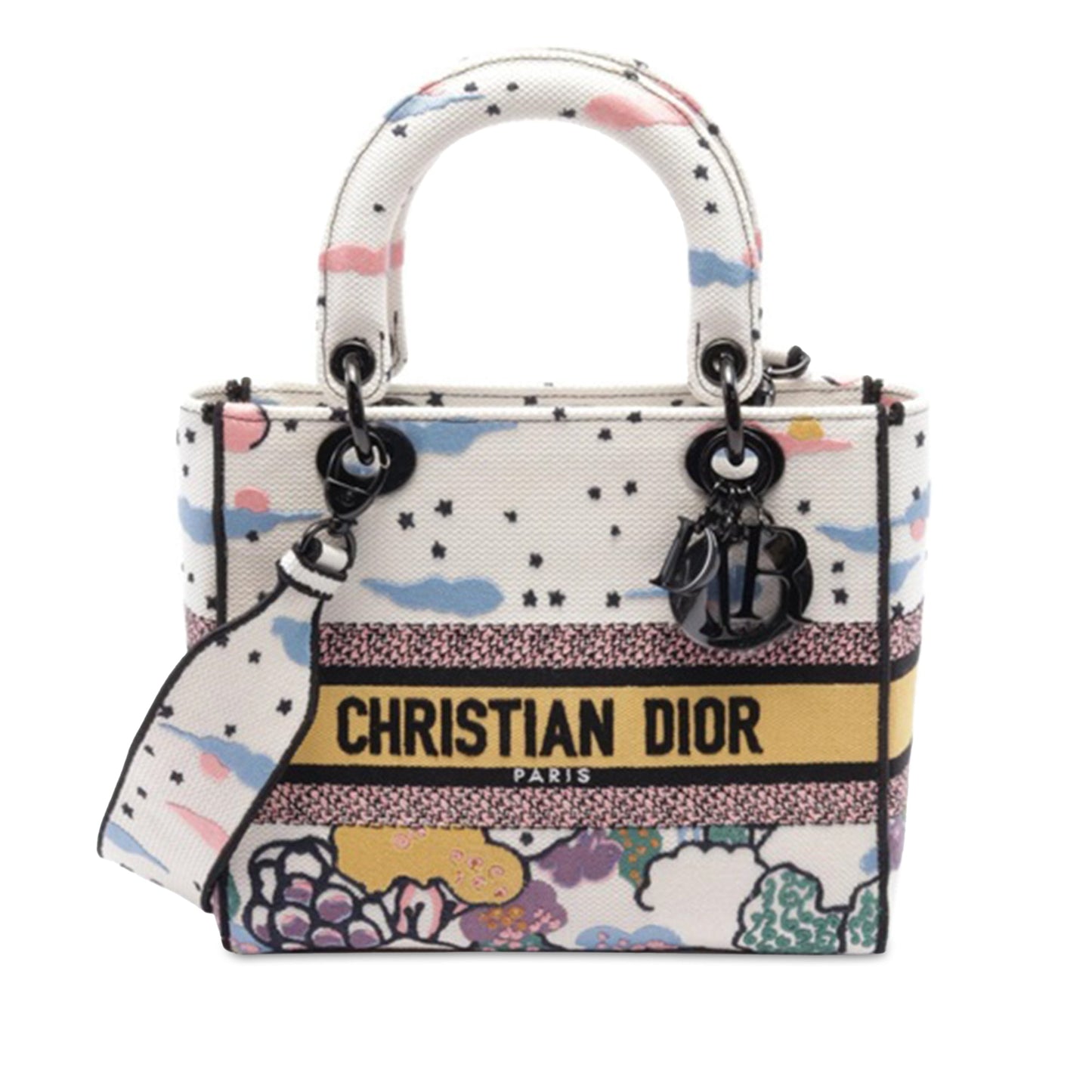 Medium Canvas Embroidered Ciel De Reve Lady D Lite